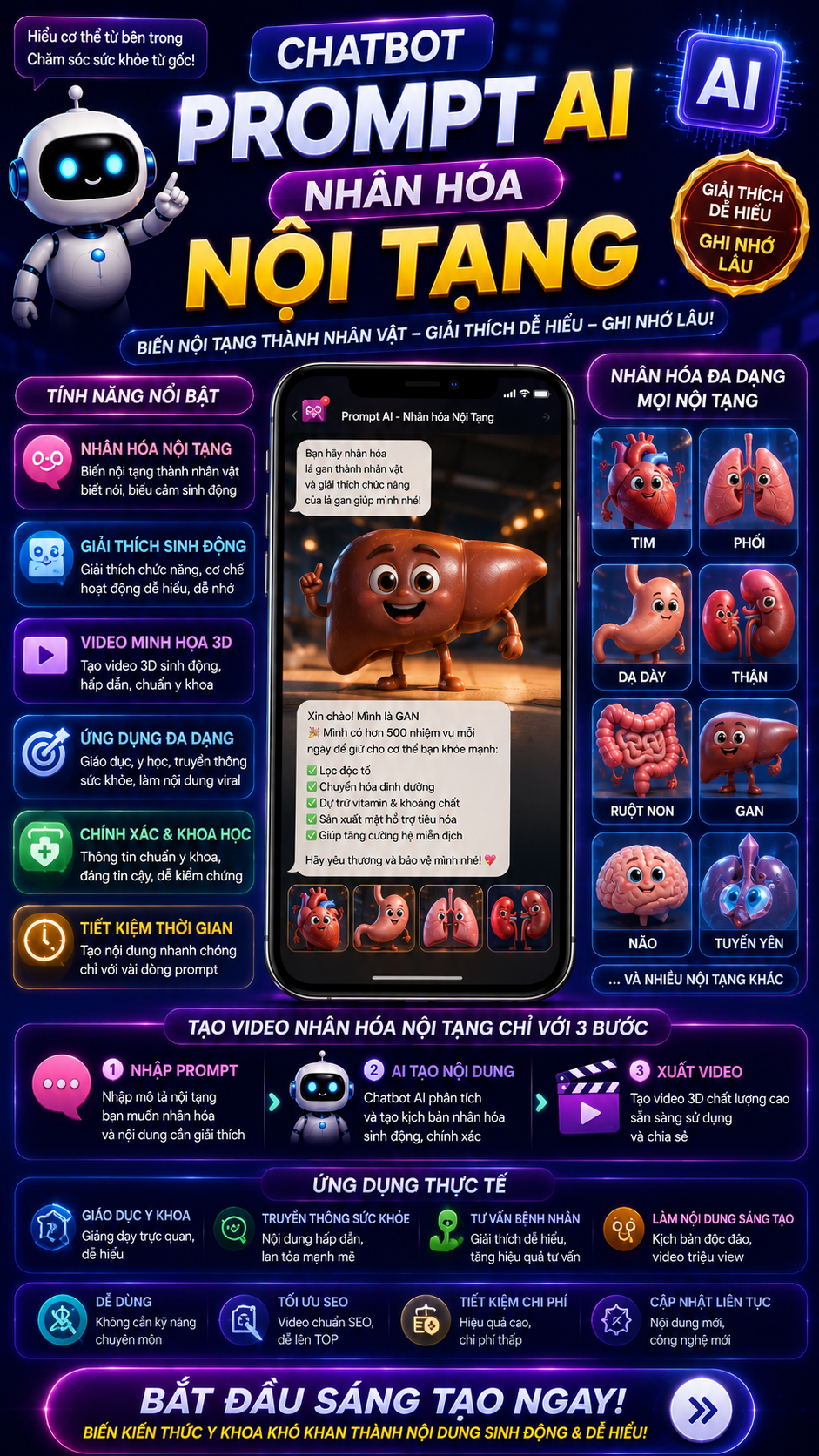 Chatbot AI Nhân hóa NỘI TẠNG