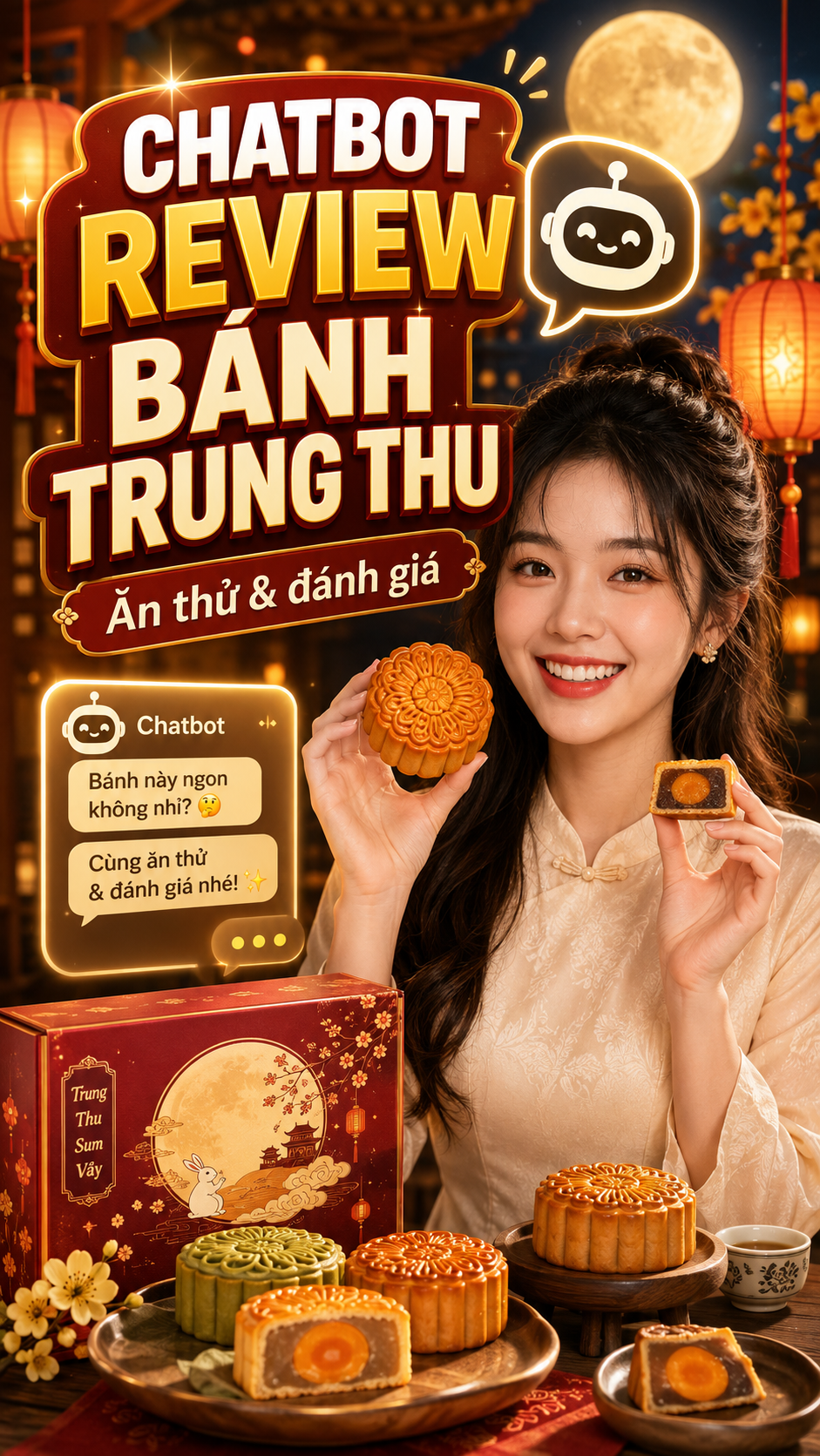 Chatbot GPT - Review bánh Trung thu