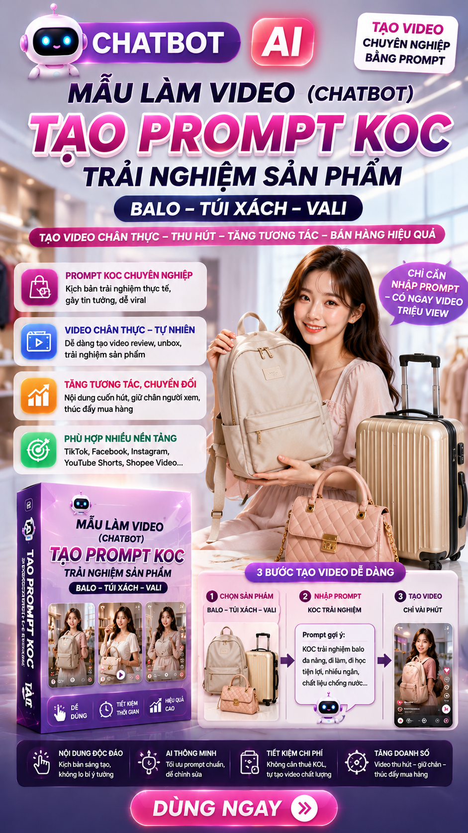 Chatbot Prompt KOC Review Sản Phẩm – Công Cụ Marketing Dành Cho Người Bán Hàng