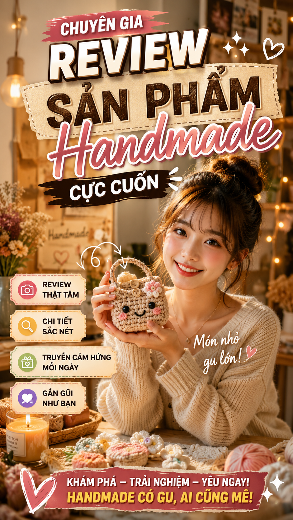 ChatBot GPT - Mẫu Chuyên Gia Review Sản Phẩm Handmade Cực Cuốn